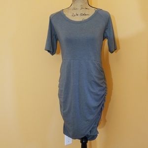 Athleta olive gray dress bunched side C125:7:619